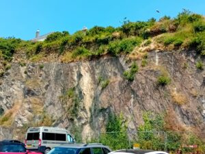Quarry Survey - Rockfall and collapse at Quarry car park in Falmouth.